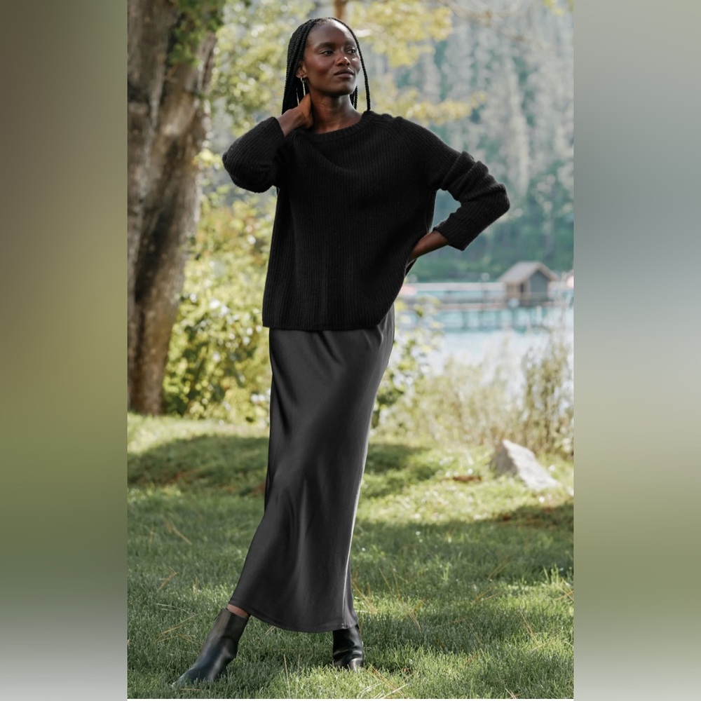 Jenni Kayne back silk tie skirt